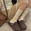 Женские весенне-осенние новые милые полые носки-гольфы с деревянным ушком сбоку, балетного ветра, цилиндрические