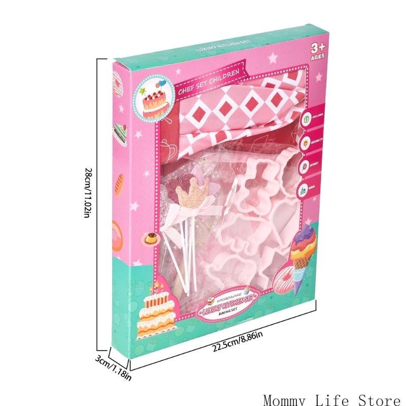 Colorful Children Baking Toy Costume Set For Role Playing Game And Family Bonding Activity Party Gathering Entertainment