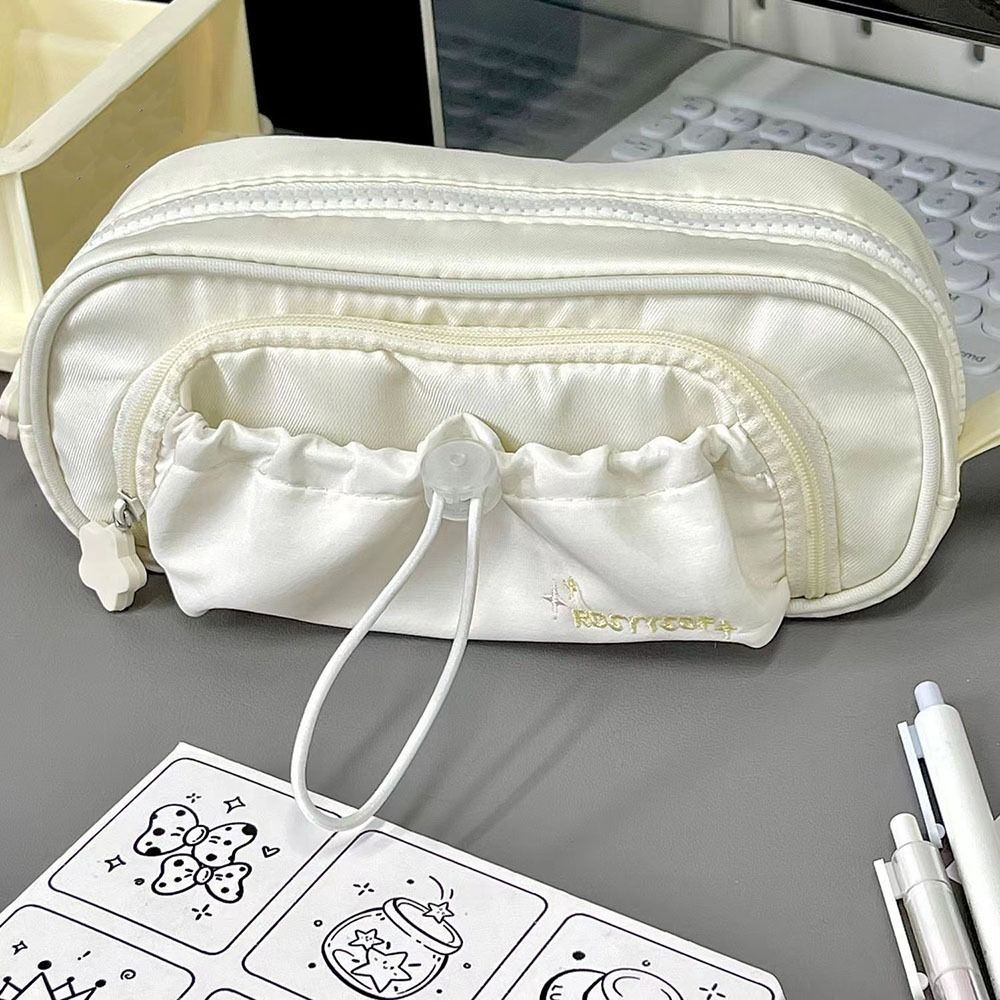 Multi Layered Stationery Organizer Multi-function Pen Pouch Fashion Stationery Storage Bag