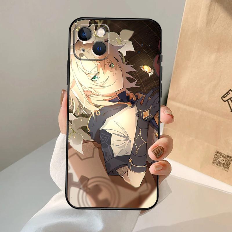 Чехол для телефона Albedo Genshin Impact для iPhone 16 15 13 11 12 14 Pro Max 13 12 mini XR 15 16 Plus 16e Cover Coque