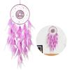 Elegant Dreamcatchers Craft with Feathered and Flower Beads Hanging Ornament for Bedroom and Living Room Wall Decors