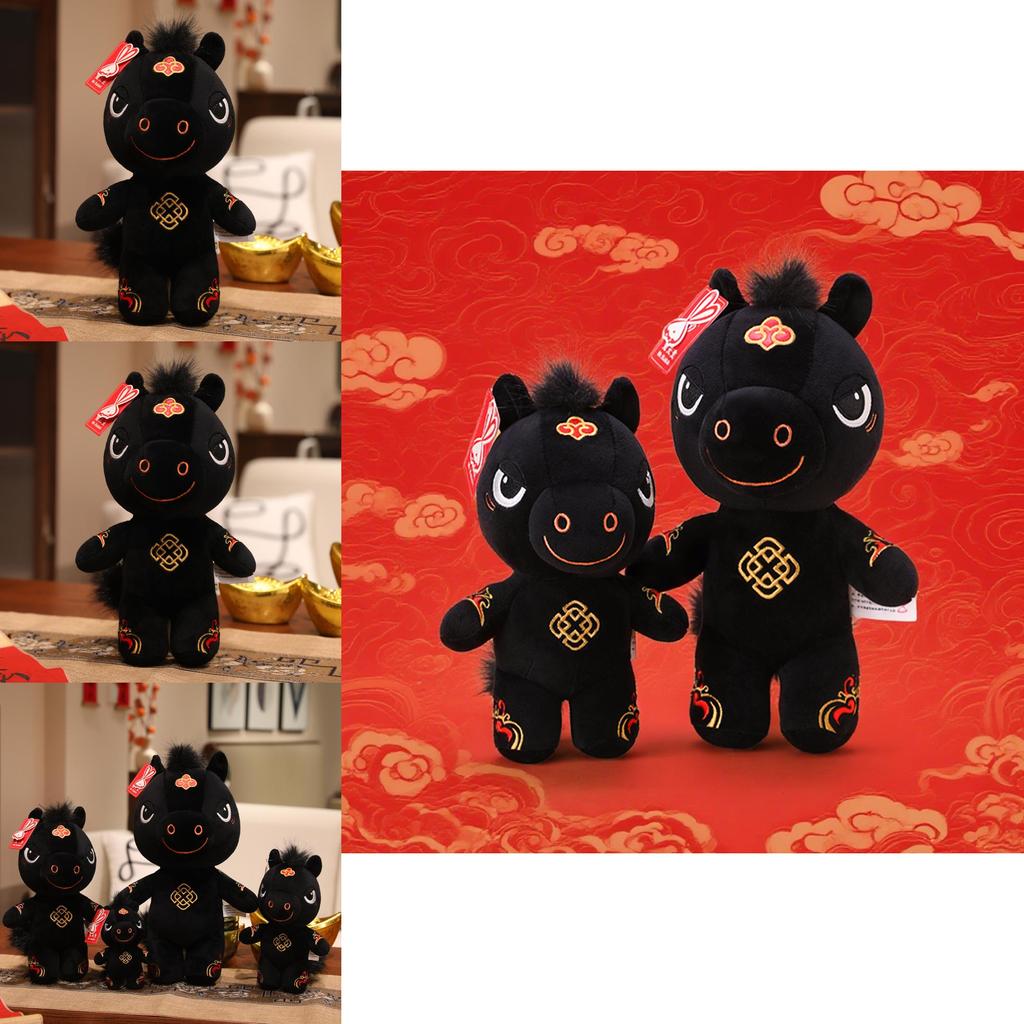 Chinese Zodiac Horse Plush Doll With Cotton Filling For Festive Events And Collectors