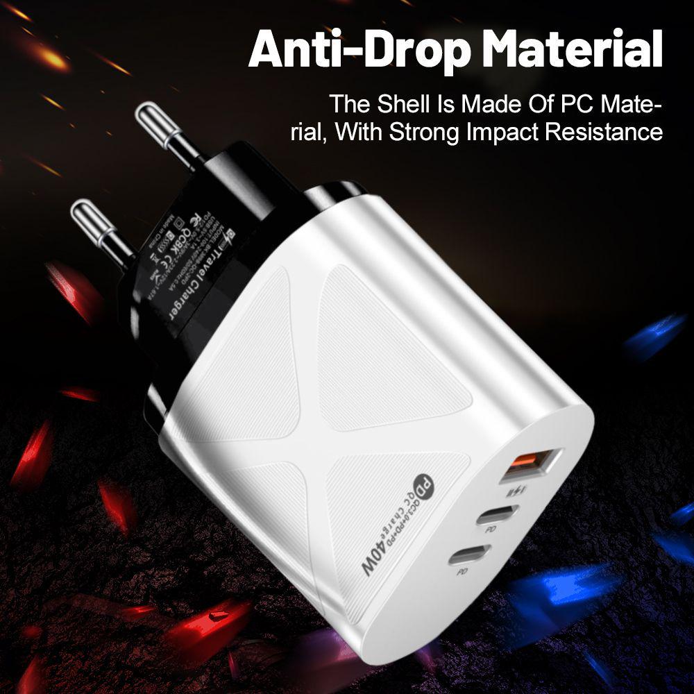 Universal Charger: 1U+2PD, Compatible with Australian, European, American, and British Power Standards