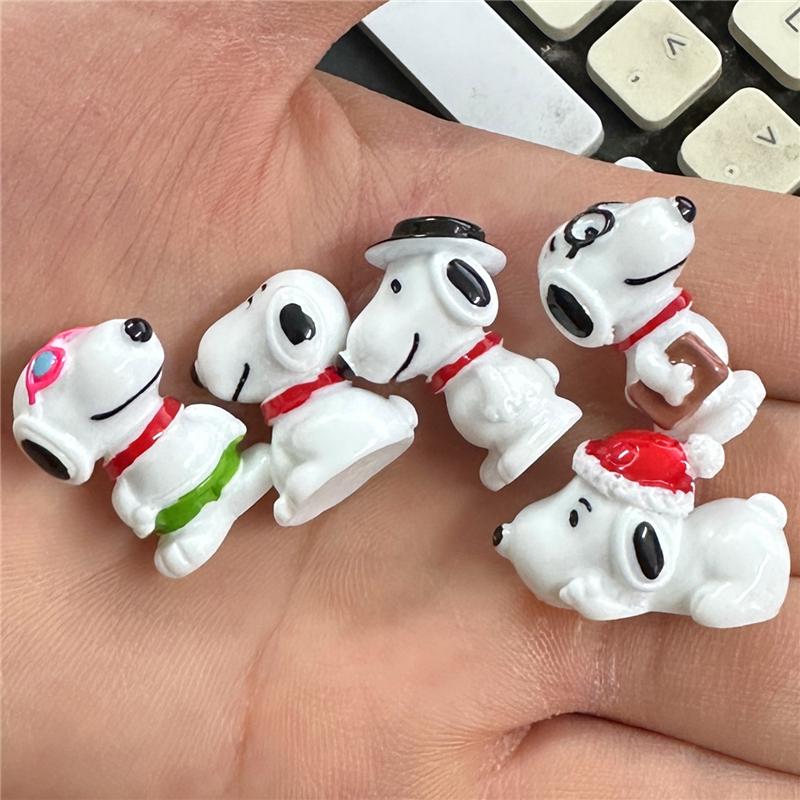 15piece Cartoon resin Peanuts Snoopy Cartoon Model collection figure toys Character snoopy dog figure toys