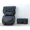 Leather Side 3 Bag Saddlebags Panniers Saddle Motorcycle Side Pouch