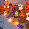 Creative Halloween Decorative Mummy String Lights - Witch and Pirate Festival Hanging Decor