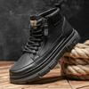 Новые модные осенние и зимние мужские высокие ботинки martin для студентов, трендовые рабочие туфли на мягкой подошве для мальчиков, кроссовки Martin с защитой труда