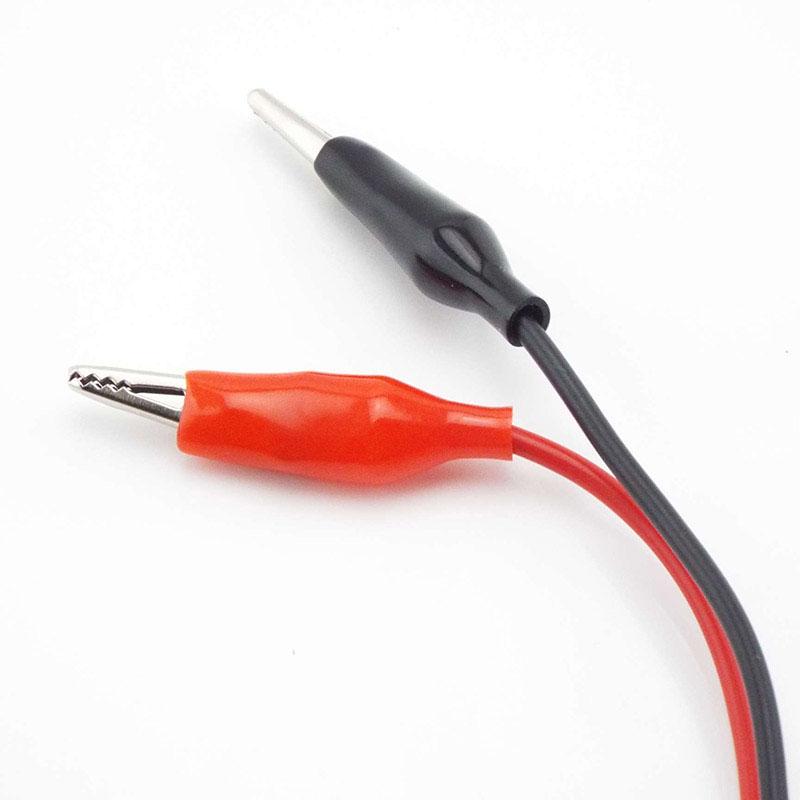 1M Dual Alligator Clip Crocodile Lead To 4mm Banana Connector Oscilloscope for Test Probe Electrical Cable Red Black