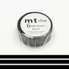 Masking Tape MT 6 Mm SLIM Set of 3 - Plain Black - Matte Black - Masking Tape (MT) Black