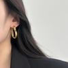Romantic Heart Earrings, Ear Buckles, Retro Granular Texture, Light Luxury, Three-Dimensional Personality, Unique Modern Minimalist Style