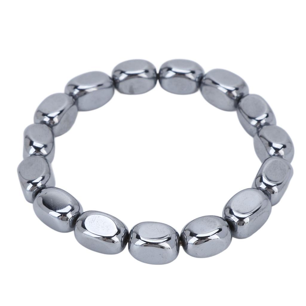 Terahertz Bracelet  Loose Elastic Natural Beads Terahertz Bracelet for Women Men