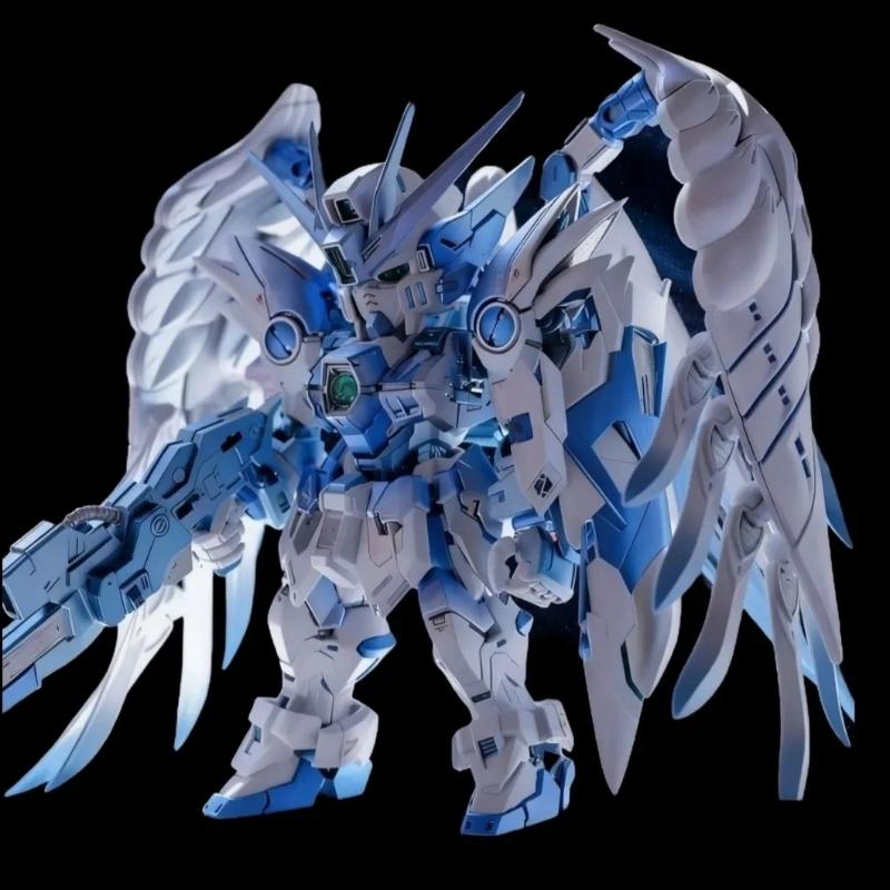 Новый набор для сборки модели MGSD Glacier Blue Gradient Wing Assembly Model Kit Фигурки Игрушки С водяными декалями Подставка для дисплея Настольный коллекционный предмет