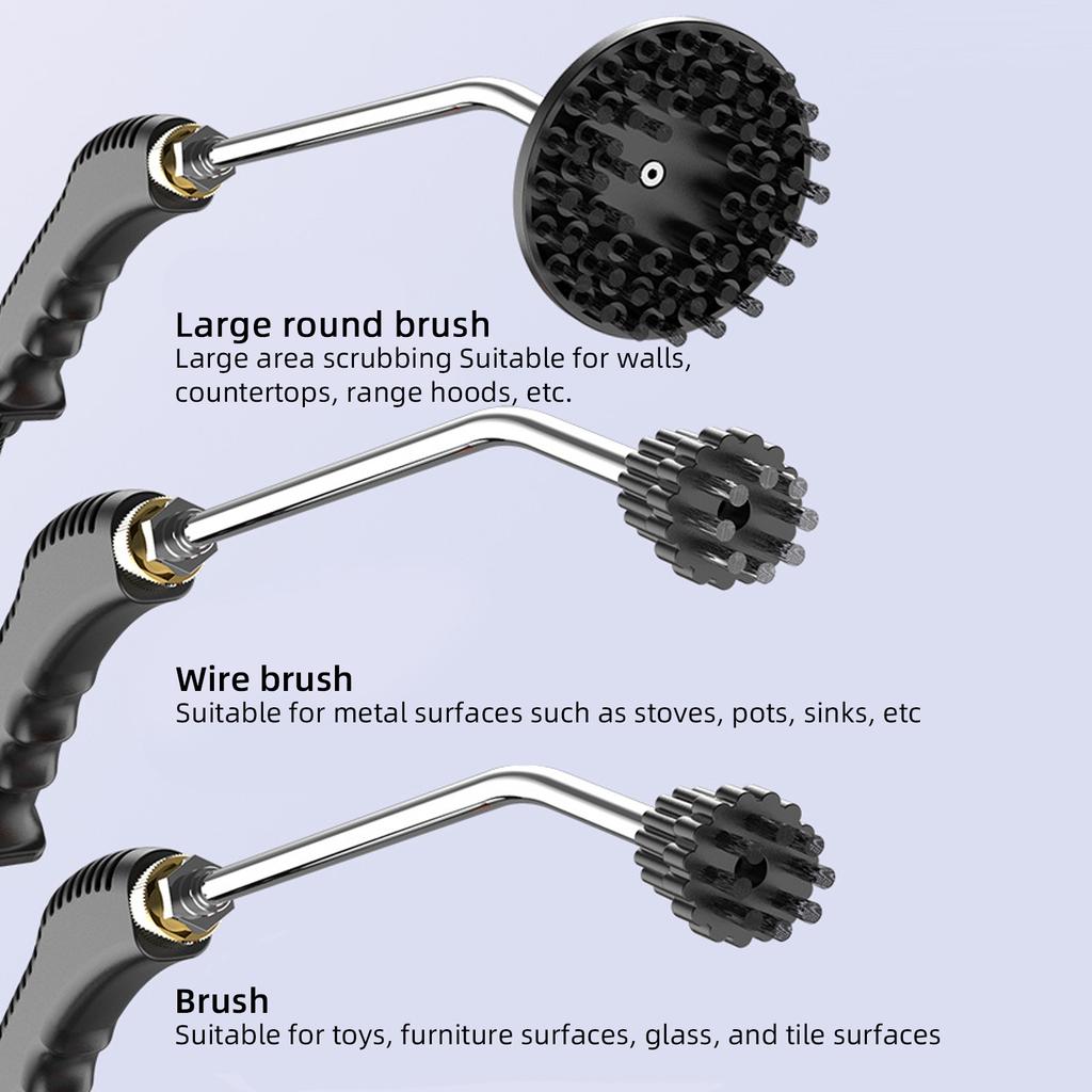 Пароочиститель под давлением без резервуара 1500 Вт 100 градусов Высокотемпературный пар за 15 секунд 6 регулируемых скоростей