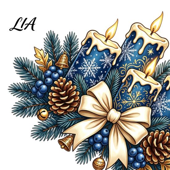 Holiday Glass Decorations Christmas Candle Static Stickers, Removable Window Cling with Bow Pinecone And Pine Decals Branch Pattern, Reusable