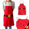 Family Party Aprons Adult Decoration Santa Claus Apron Kitchen Apron Apron Cooking Apron Pinafore