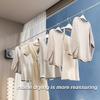 Multi Functional Indoor and Outdoor Hanging Clothesline, Expandable Rope Rack Without Drilling Holes