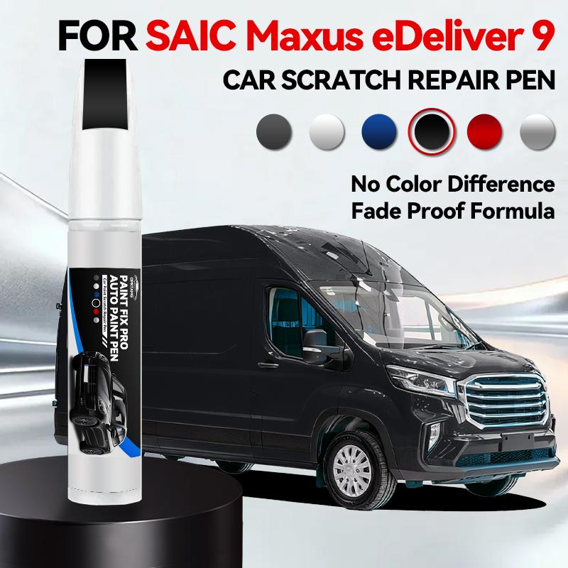 Paint Repair Pen Touch Up Scratch Remover DIY Auto Accessories For SAIC MAXUS EDeliver 9 Aurora Silver Black Blanc White Blue