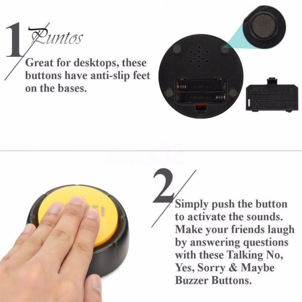 Bullshit Maybe No Sorry Yes Sound Talking Button Home Office Party Funny Gag Toy