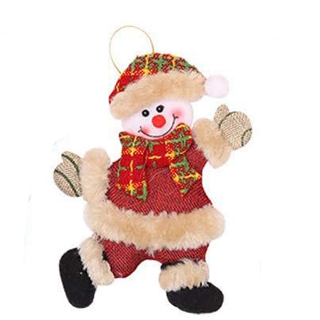 Cute Santa Claus Bear Elk Snowman Ornaments Christmas Pendant Christmas Tree Decoration Toy Doll