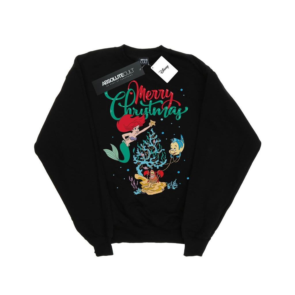 Disney Boys Princess Ariel Merry Christmas Sweatshirt