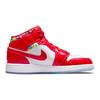 Air Jordan 1 Mid SE GS Barcelona Sweater Детские кроссовки Красный Чили-Красный Белый DC7248-600