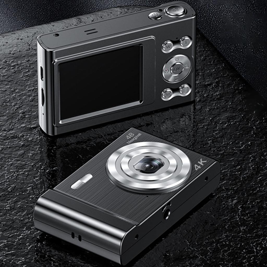 4K Digital Camera for Teens Kids 48MP 1080P HD 2.4 Inch Screen 16X Digital Zoom Compact Camera for Photography Travel
