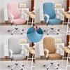 Stretch Office Chair Cover Checkered Pattern Computer Seat Covers ElasticDesk Funda Silla Escritorio Chair Slipcover Study Room