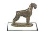 Schnauzer I - Dog Figurine, Figure On a White Base, Trophy for Dog Show Exhibition