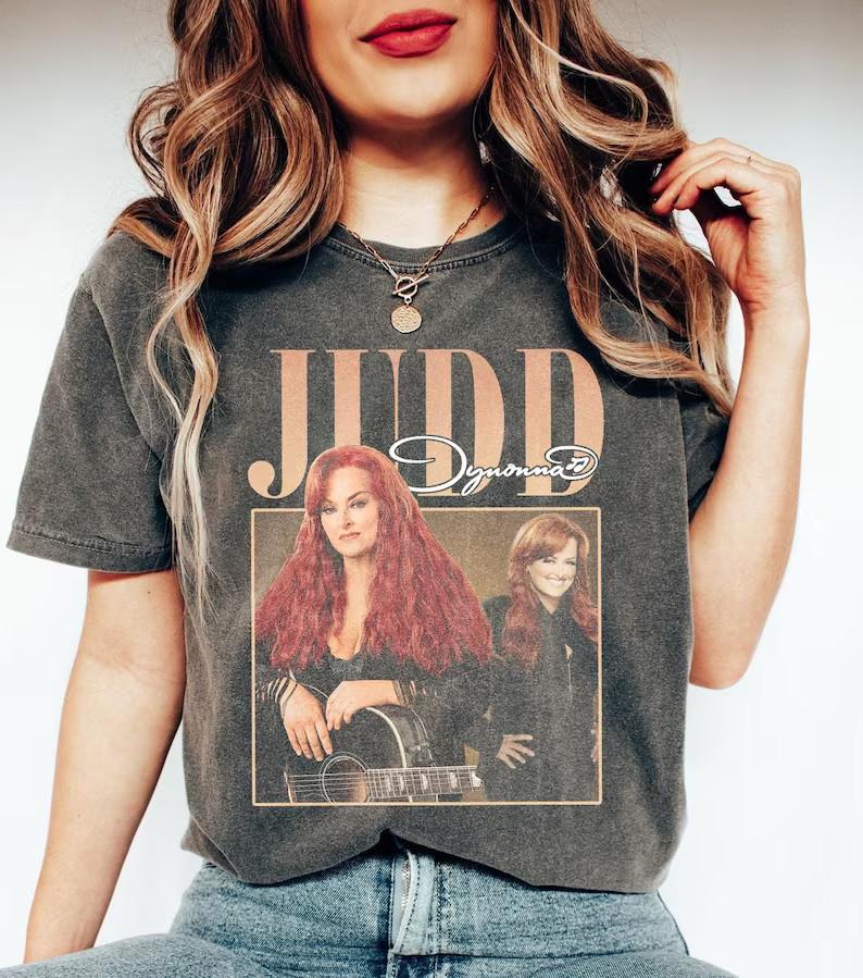 Мерч Джаддс Винтажные футболки Wynonna Judd 90-х годов AN52306