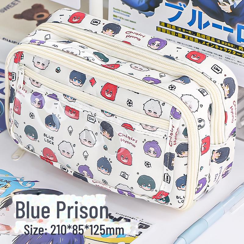 Пенал для девочек Capybara: Вместительный, стильный дизайн для учеников начальной и средней школы.