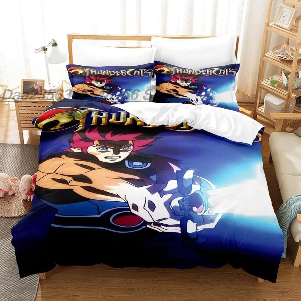 Thundercats Bedding Collection Single Twin Full Queen King Size Bed Collection Aldult Boy Bedroom Duvetcover Collections 3D Print Anime Bed Sheet Set
