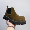 Chelsea Boots Men'S Shoes Season Heightening British Style Mid Boots Casual High-Top Tooling Martin Boots 44310-A