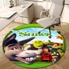 1pc Shrek3 Design Printed Area Round Carpet for Bedroom Living Room Home Decor Rugs Mat Non Slip Mat Rug for Bedside