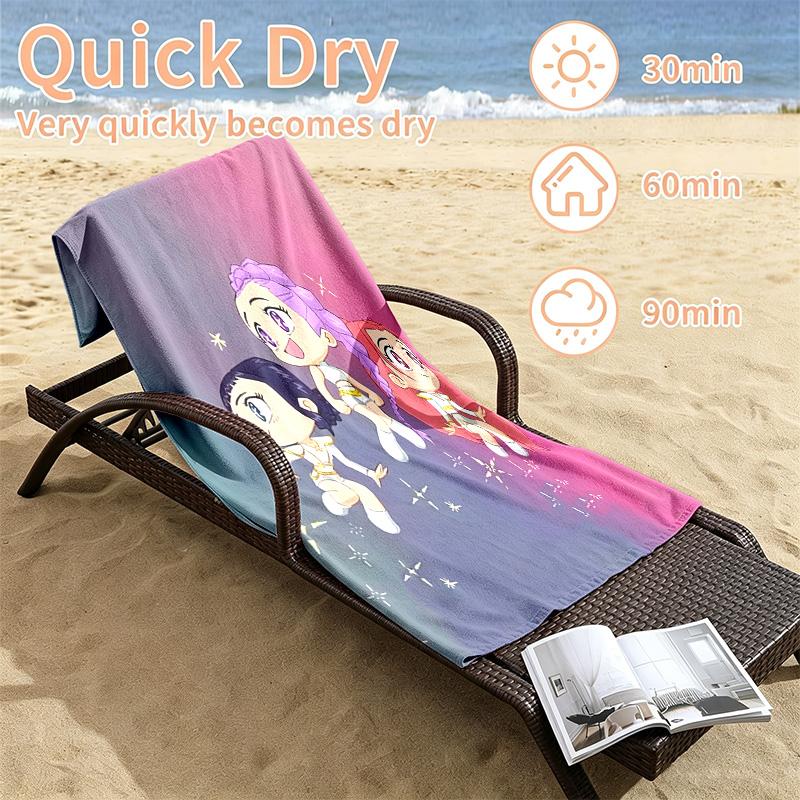 Kpop demon hunters Beach towels also serve as bath towels summer essential a musthave for the outdoors the beach and the pool
