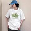 Корейские забавные буквы принт белые футболки с короткими рукавами для женщин 2025 лето повседневные свободные женские универсальные футболки harajuku уличные футболки y2k топы