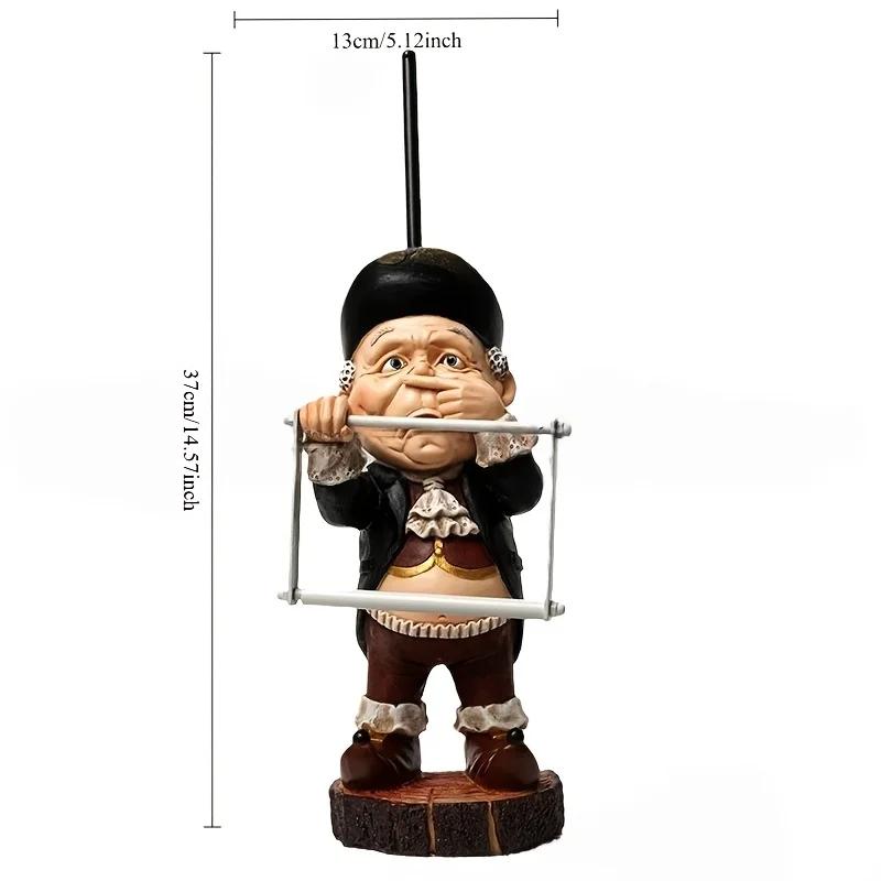 Креативный держатель для туалетной бумаги Gentleman, самоклеящийся настенный держатель для салфеток, декор для ванной комнаты, поделки из смолы, аксессуары для дома