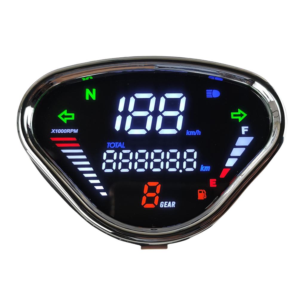 Motorcycle Meter 12V LED Instrument Assembly LCD Display Digital Speedometer Tachometer Waterproof for Honda DAX 70 CT50 CT70