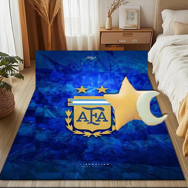 Argentina Football club Printed Office Carpet Chair Cushion Entryway Rug, Rugs for Living Room, Bedroom Christmas gifts