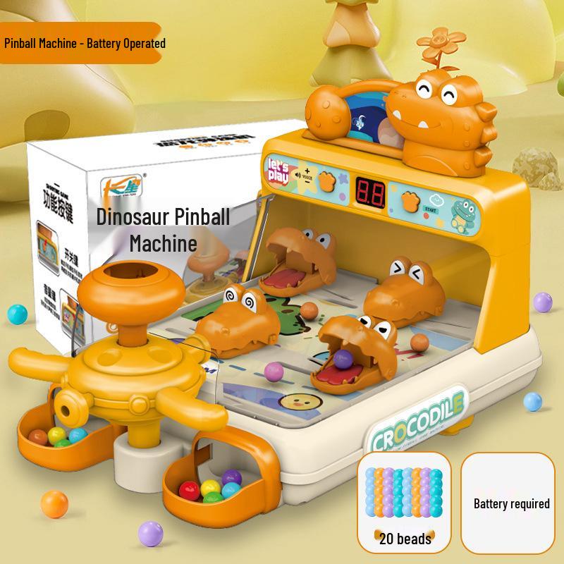 Children's Alligator Marble Pinball Puzzle Game – Level-Breaking Shooting Challenge