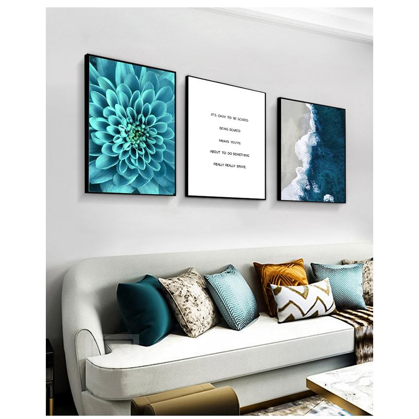 Canvas Painting Decorative Picture Home Decor Nordic Decoration Poster and Prints Life Quote Flower Sea Landscape Wall Art