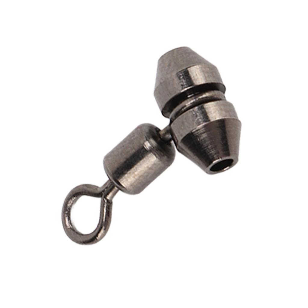 10pcs 3 Way Fishing Swivels T Turn Brass Barrel Triple Swivel Cross Line Fishing ConnectorsM