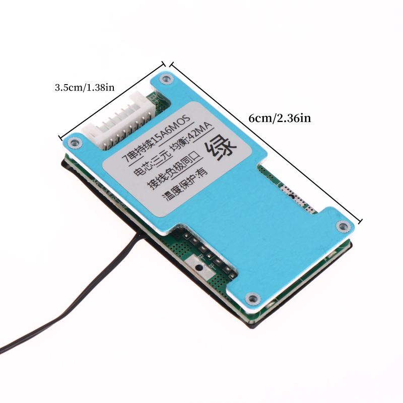 Bms 7S 24V 15A 20A 25A Литий-ионная Литиевая 18650 Защитная плата для заряда аккумулятора с температурной балансировкой для электровелосипеда/электросамоката