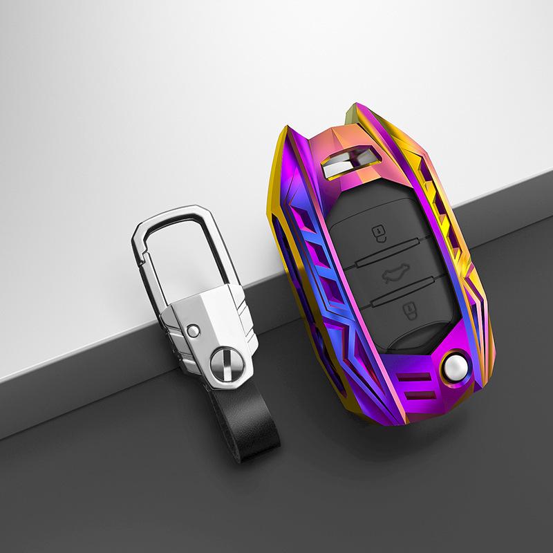 Защитный чехол для ключа автомобиля Wuling Hongguang MINIEV из сплава с полной защитой