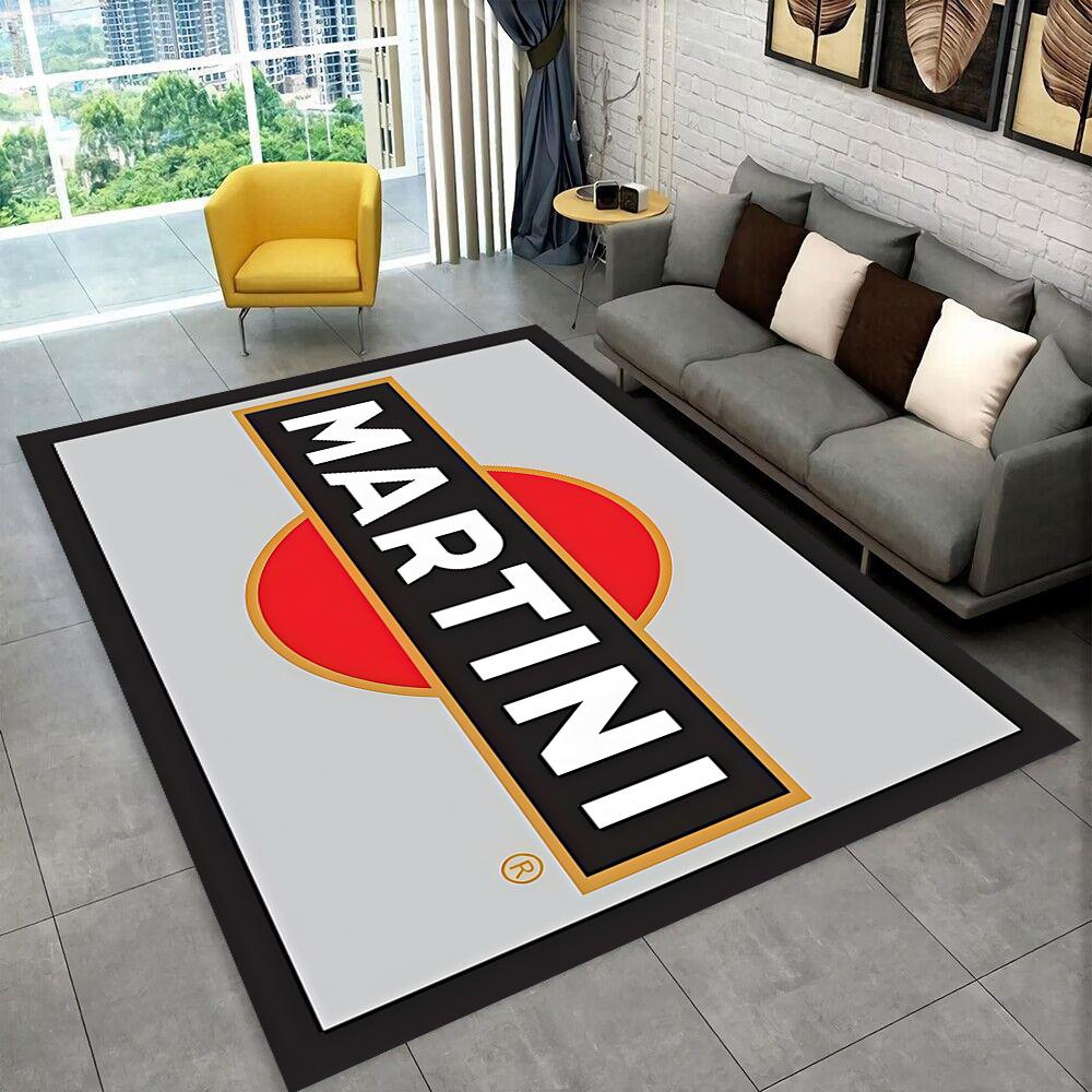 3D Ковер Логотип Гоночного Автомобиля M-Martini Мото Ковер для Дома Гостиной Спальни Дивана Прихожей Декор, Детский Игровой Нескользящий Коврик Подарок
