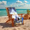 Personalized customized proof beach towel with Genshin Impact Furina pattern - soft, absorbent,quick-drying,perfect swimming,camping&bathing