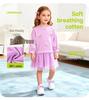 Длинное сетчатое платье Little Maven для девочек с длинным рукавом и кроликами - Осенний европейский и американский стиль