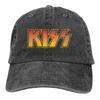 Кепка унисекс Kiss Бренд Rock Потертая стираная Кепки Классическая летняя для улицы Snapback