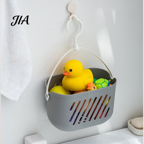 Countertop Storage for Spices And Crafts Portable Shower Basket with Rotatable Hook, Hollow Drainage Caddy, Rust Resistant Caddy Camping Large