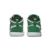 Jordan Air Jordan 1 TD Leather Slip Resistant Anti Kick High top Toddler Shoes Green White Infant And Toddler BQ7196-301