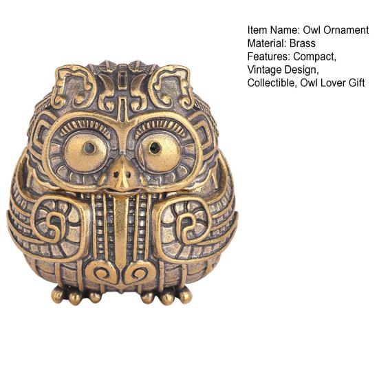 Винтажная фигурка совы, мини-курильница в виде совы с крышкой, коллекционное украшение в виде совы для дома, гостиной, офиса, стола, книжной полки, декор